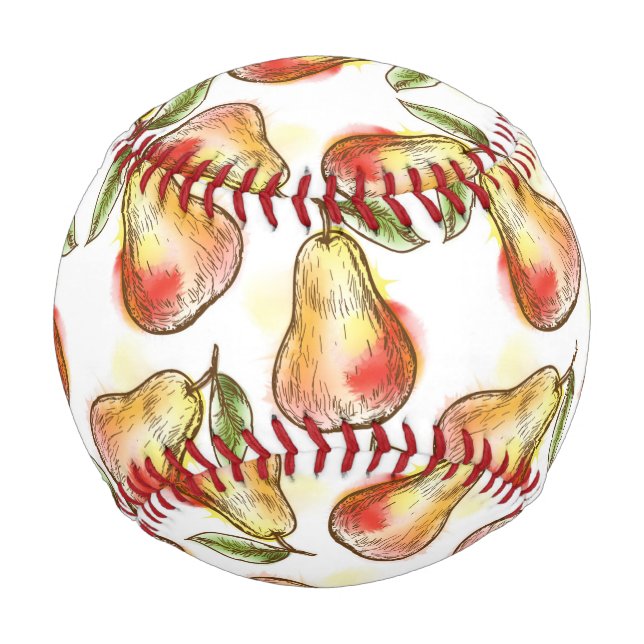 Pattern with pear baseball (Back)