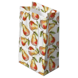 Pattern with pear small gift bag