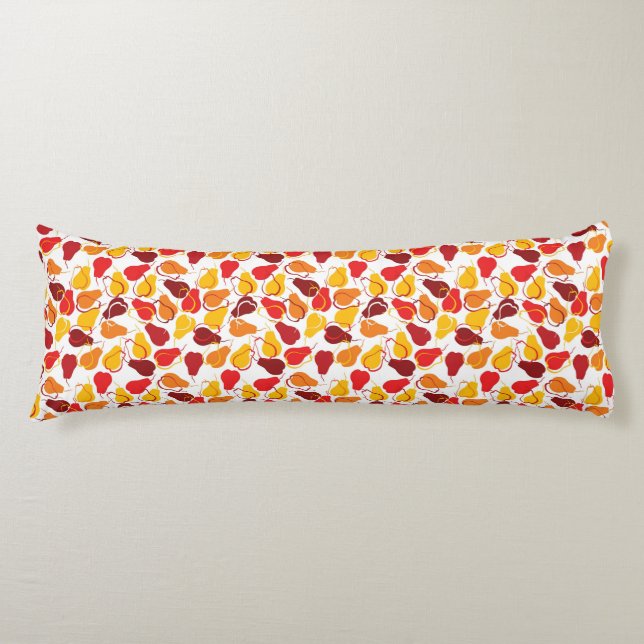 Pattern with pears body pillow (Front)