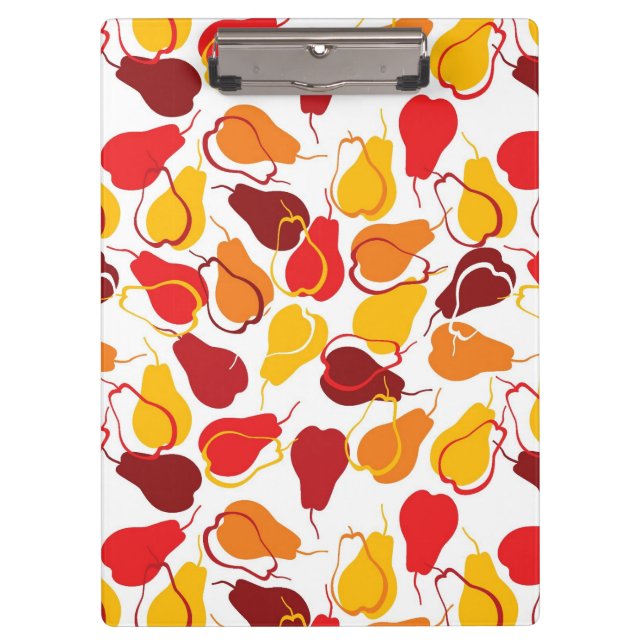 Pattern with pears clipboard (Front)