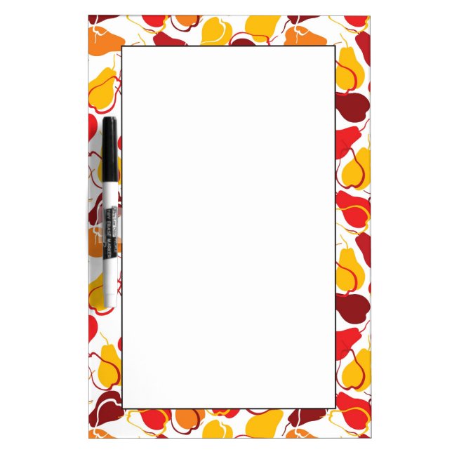 Pattern with pears dry erase board (Front)