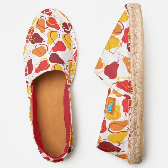 Pattern with pears espadrilles (Side)