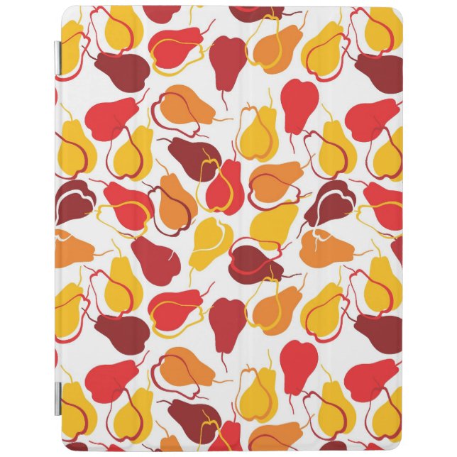 Pattern with pears iPad smart cover (Front)