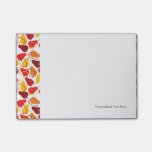 Pattern with pears post-it notes