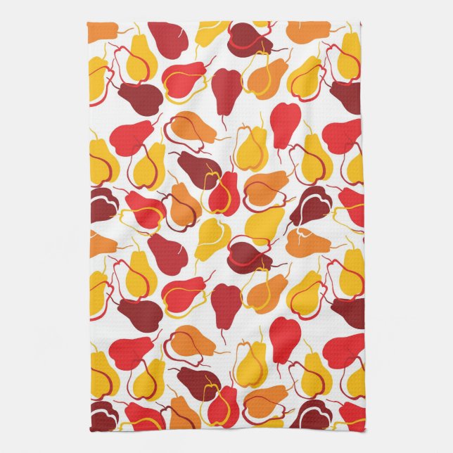 Pattern with pears towel (Vertical)