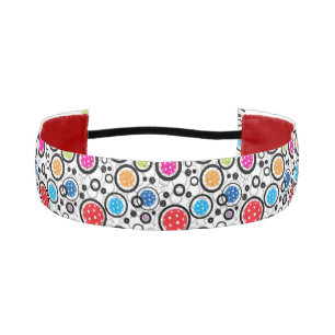 Pattern with Pickleballs Athletic Headband