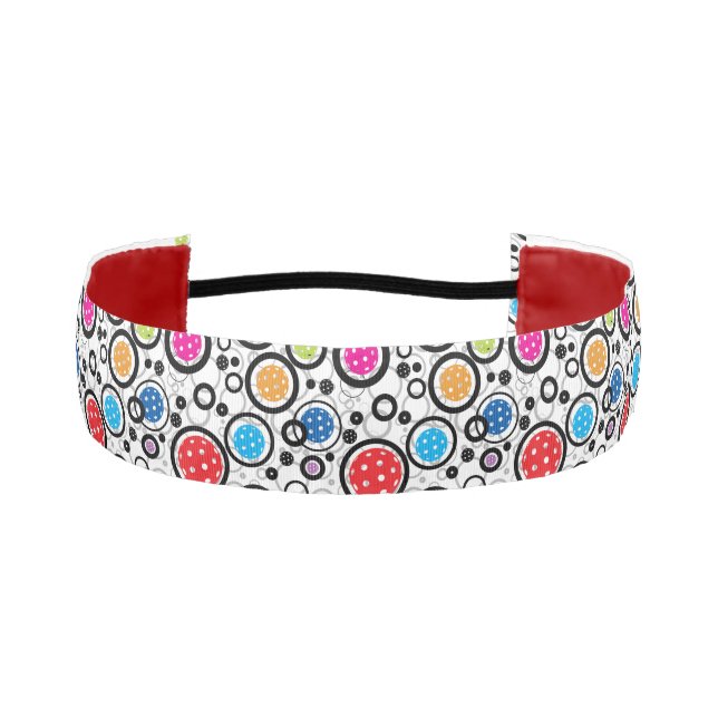 Pattern with Pickleballs Athletic Headband (Front)