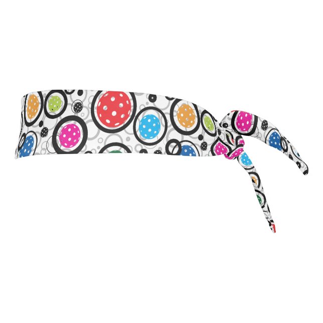 Pattern with Pickleballs  Tie Headband (Rotate 90)