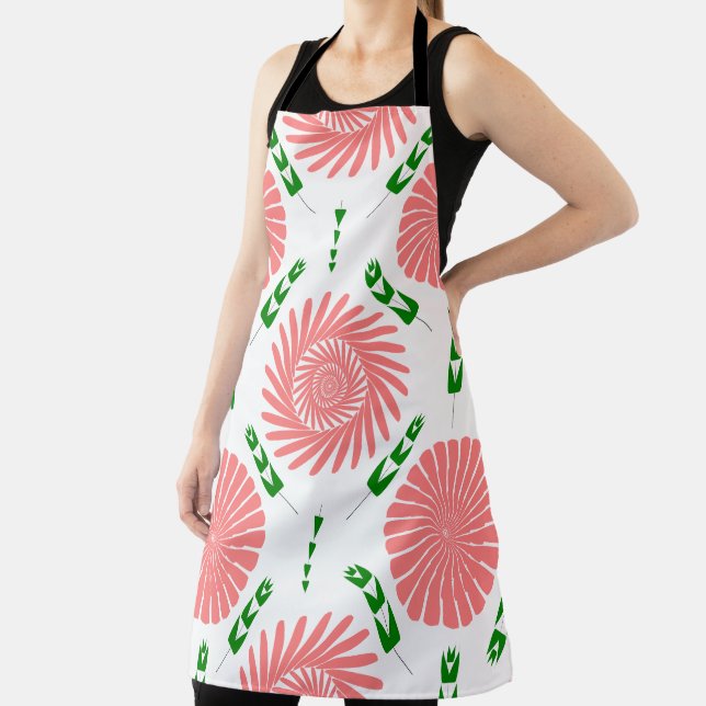  pattern with pink flowers   apron (Insitu)