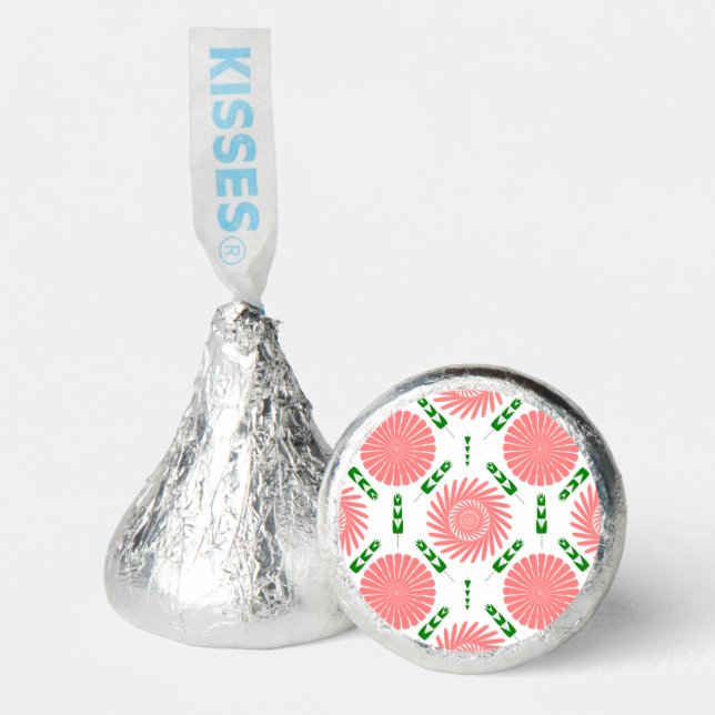  pattern with pink flowers  hershey®'s kisses® (Front)