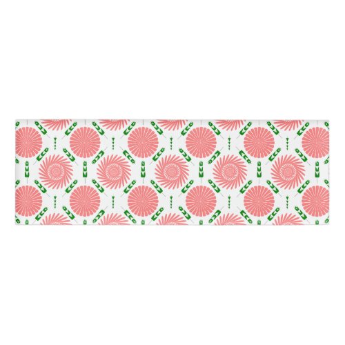  pattern with pink flowers   name tag