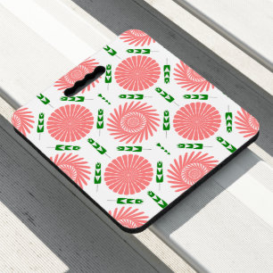  pattern with pink flowers  seat cushion