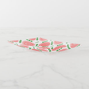  pattern with pink flowers  trinket tray