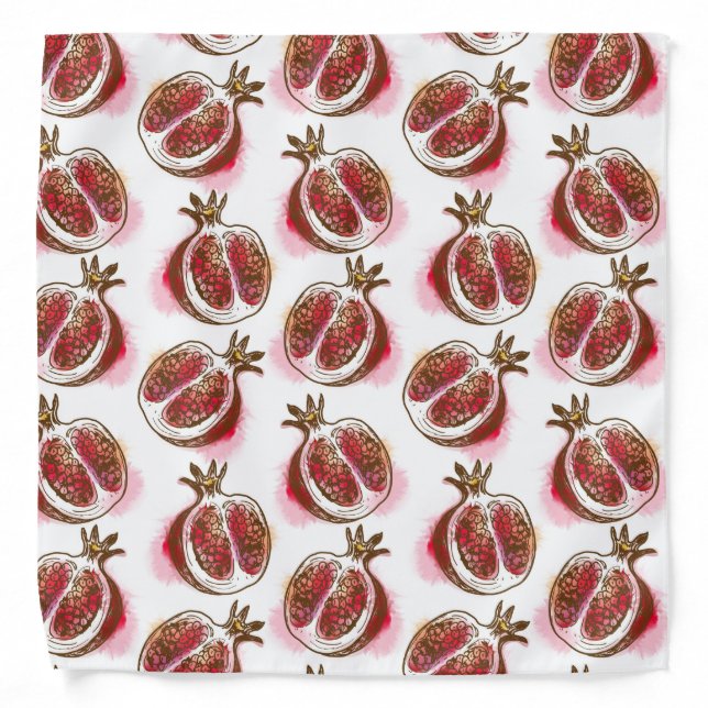 Pattern with pomegranate bandana (Front)