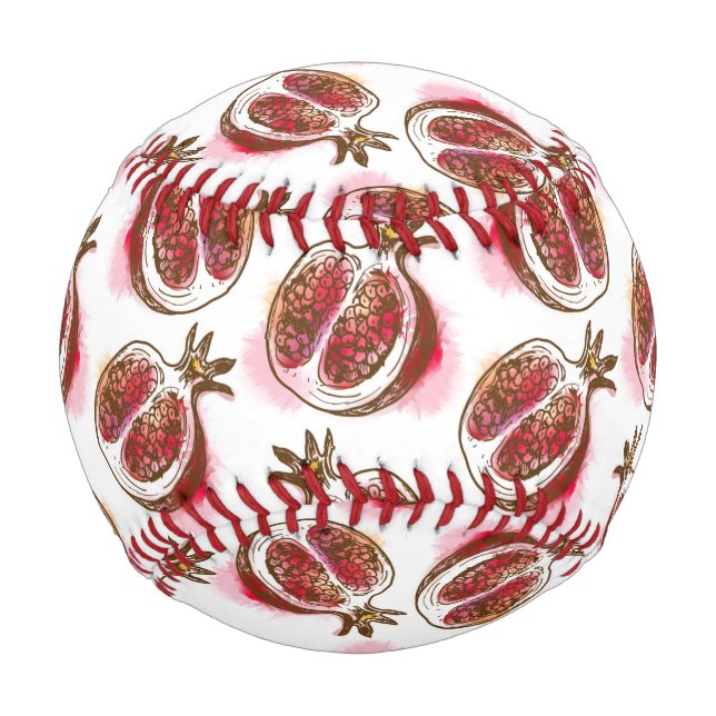 Pattern with pomegranate baseball (Back)