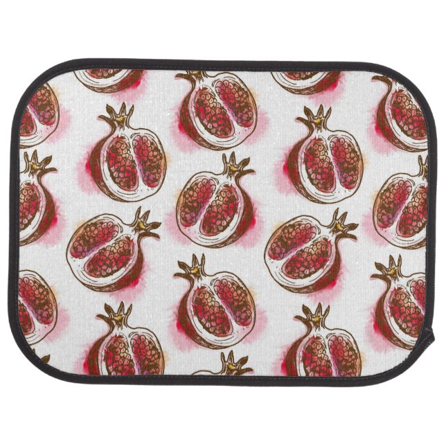Pattern with pomegranate car mat (Rear)