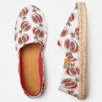 Pattern With Pomegranate Espadrilles by watercoloring at Zazzle