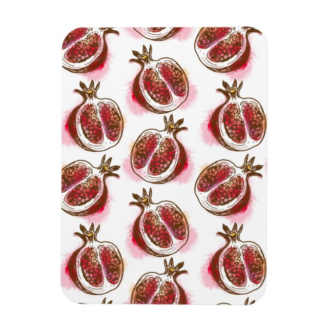 Pattern with pomegranate magnet (Vertical)