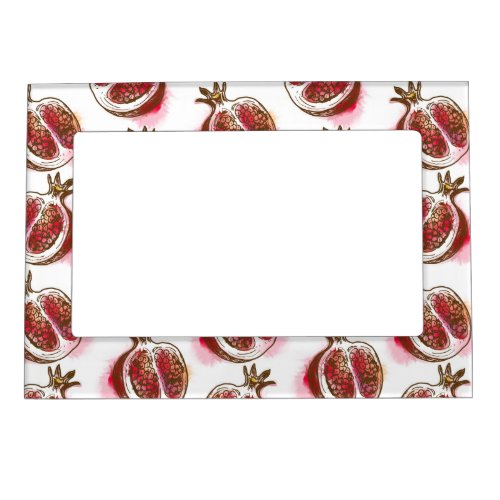 Pattern with pomegranate magnetic frame