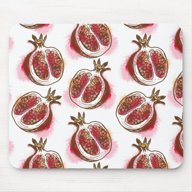 Pattern with pomegranate mouse pad (Front)