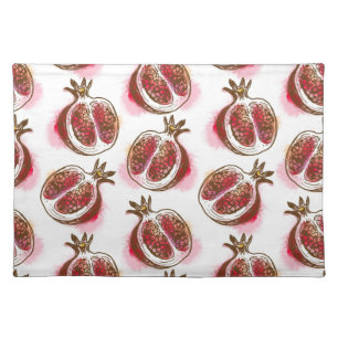Pattern with pomegranate placemat