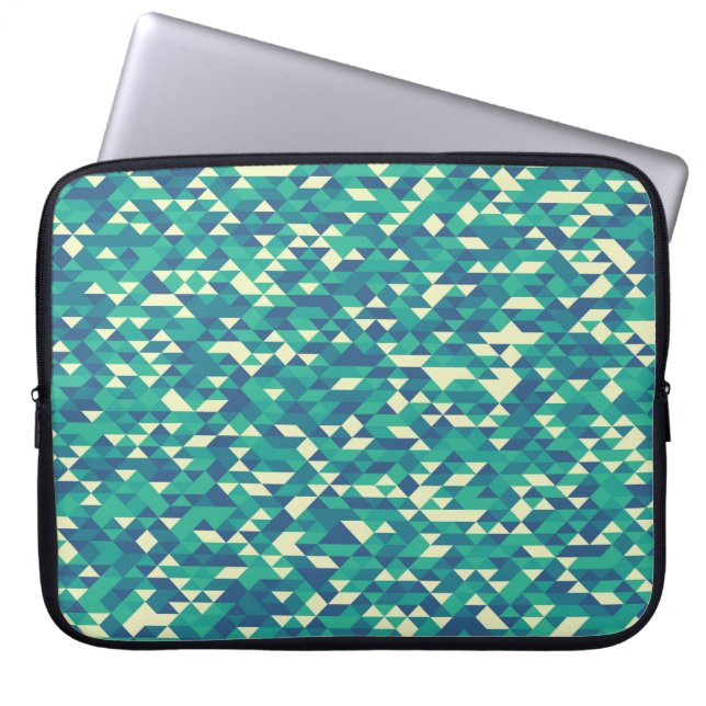 Pattern with random colored Diamonds Generative Ar Laptop Sleeve (Front)