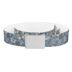 pattern with roses and butterfly belt