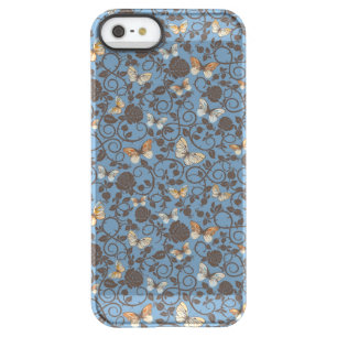 pattern with roses and butterfly permafrost iPhone SE/5/5s case