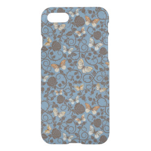 pattern with roses and butterfly iPhone SE/8/7 case