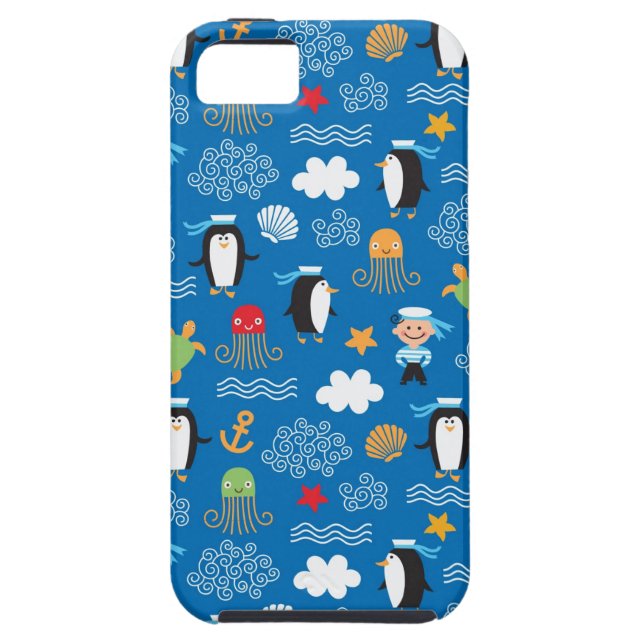 pattern with sea theme Case-Mate iPhone case (Back)