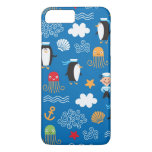 pattern with sea theme iPhone 8 plus/7 plus case