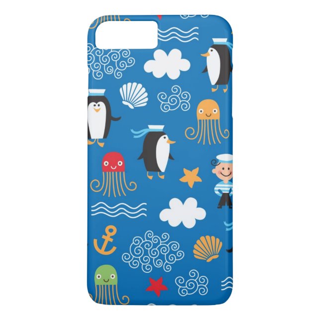 pattern with sea theme Case-Mate iPhone case (Back)