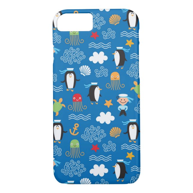 pattern with sea theme Case-Mate iPhone case (Back)