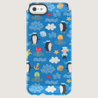 pattern with sea theme permafrost iPhone SE/5/5s case