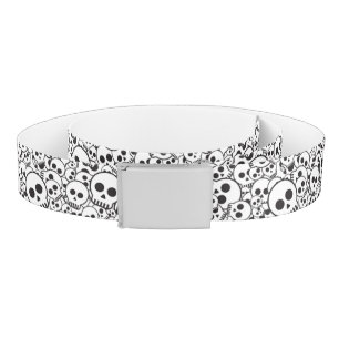 Pattern with skulls belt