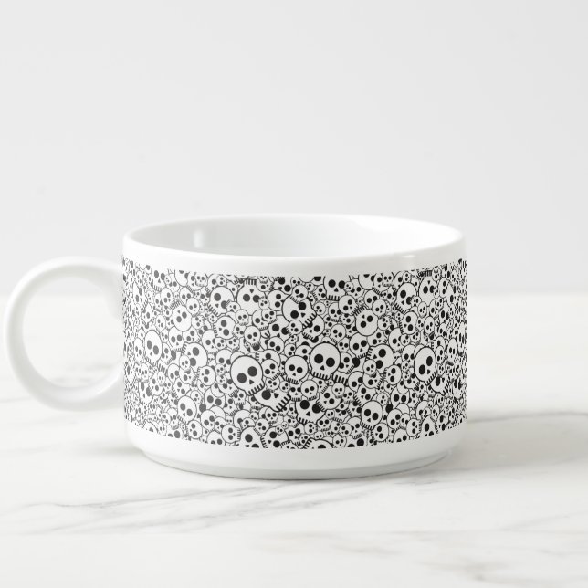 Pattern with skulls bowl (Right)