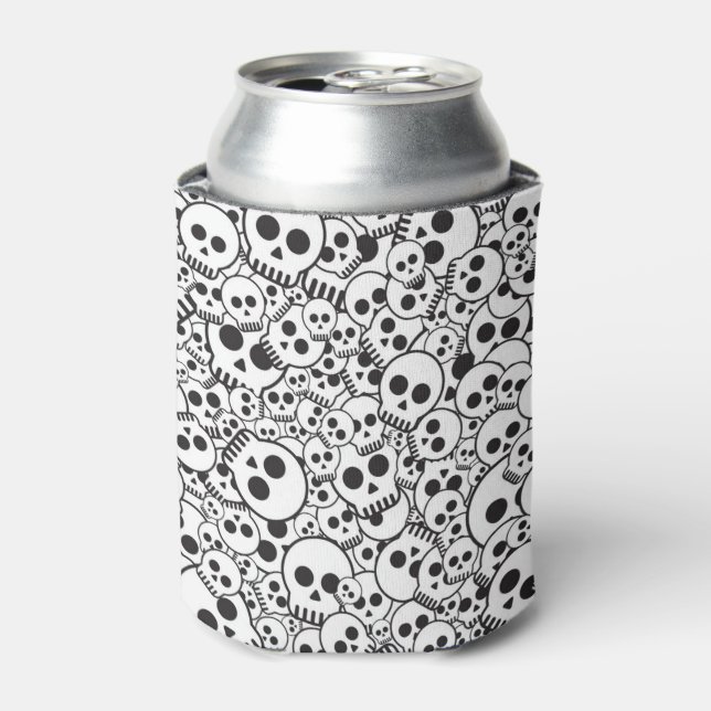 Pattern with skulls can cooler (Can Front)