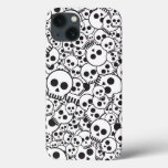 Pattern with skulls iPhone 13 case