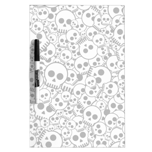 Pattern with skulls dry erase board (Front)