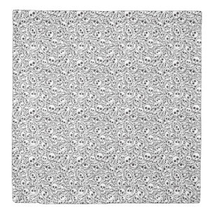 Pattern with skulls duvet cover