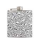 Pattern with skulls flask