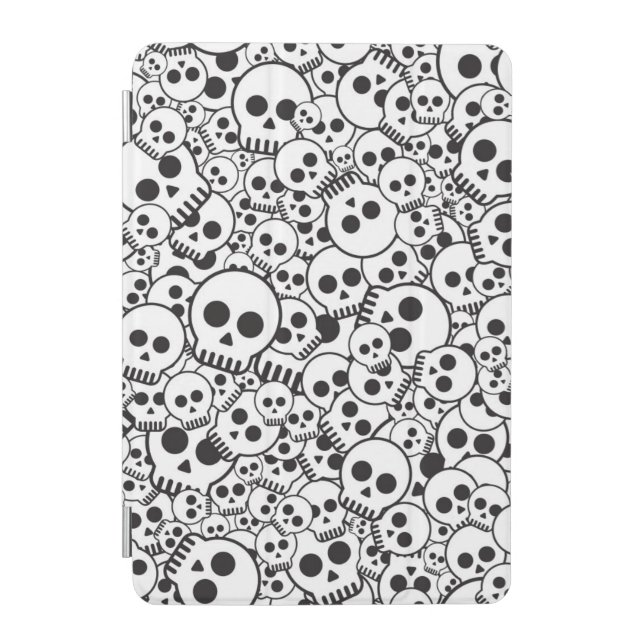 Pattern with skulls iPad mini cover (Front)