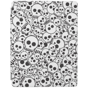 Pattern with skulls iPad smart cover