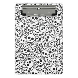 Pattern with skulls mini clipboard