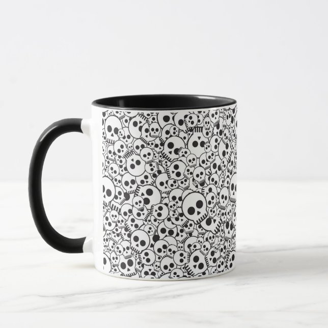 Pattern with skulls mug (Left)