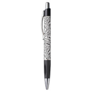 Pattern with skulls pen