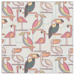 Pattern With Tropical Birds Fabric