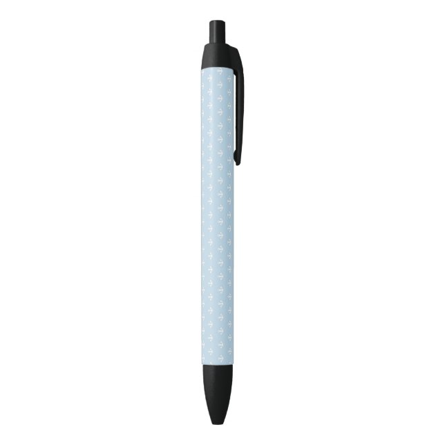 Pattern with white anchors on blue pen (Bottom (Vertical))
