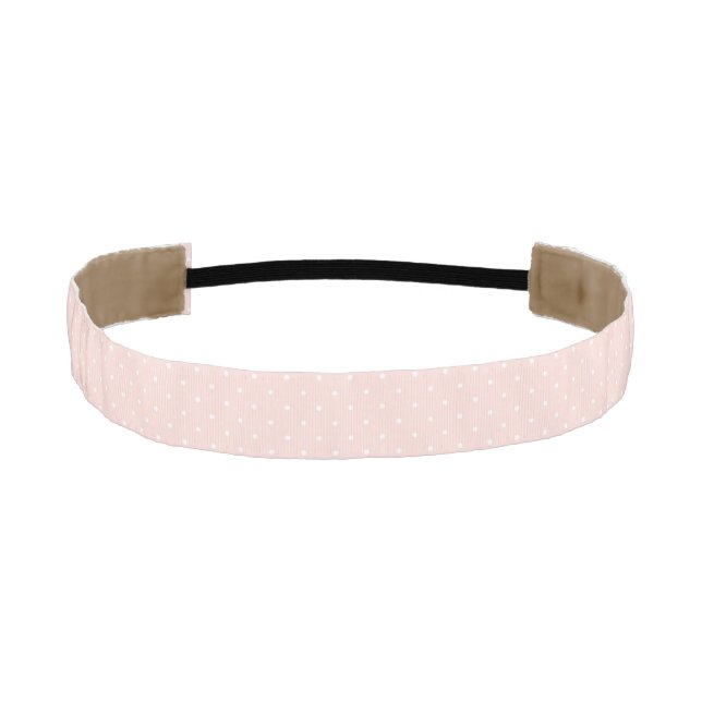 Pattern with white polka dots 2 athletic headband (Front)
