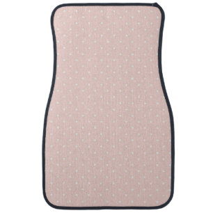 Pattern with white polka dots 2 car mat